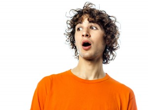 picture of shocked young man