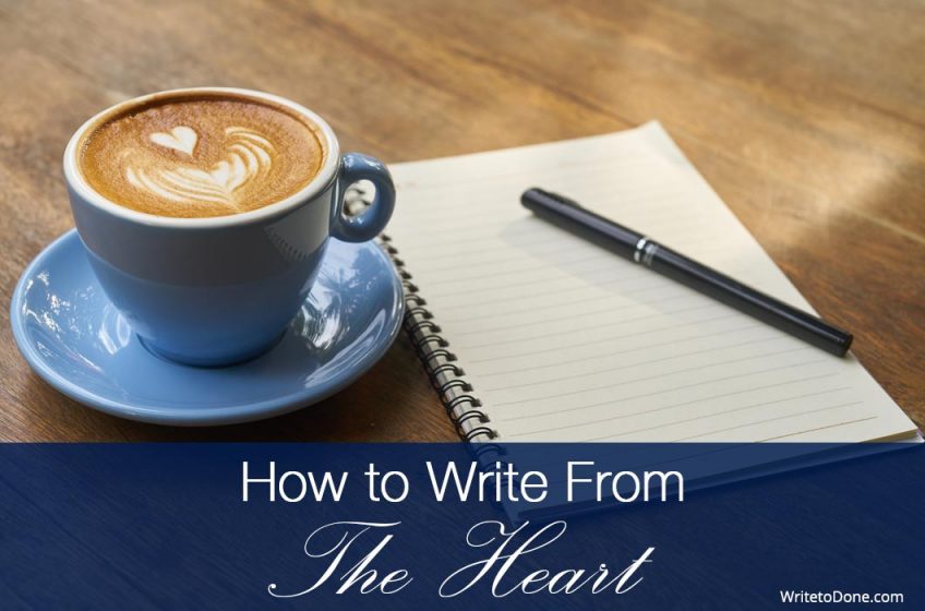 write from the heart - coffee and pen