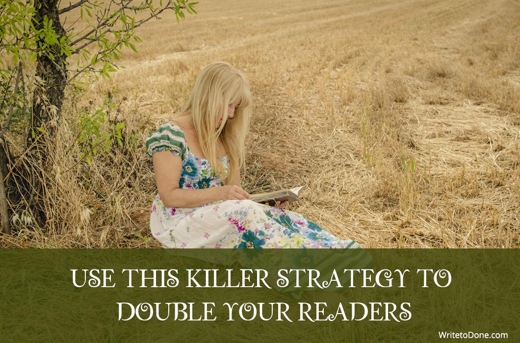 double your readers - woman reading