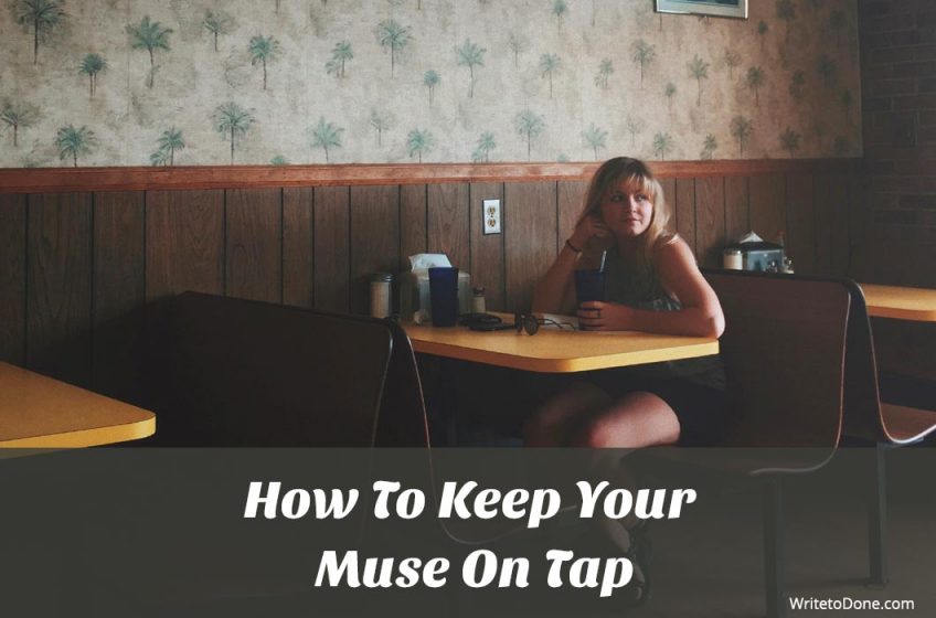 keep your muse - woman sitting at table