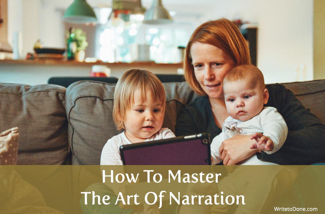 master the art of narration - woman storytelling to kids