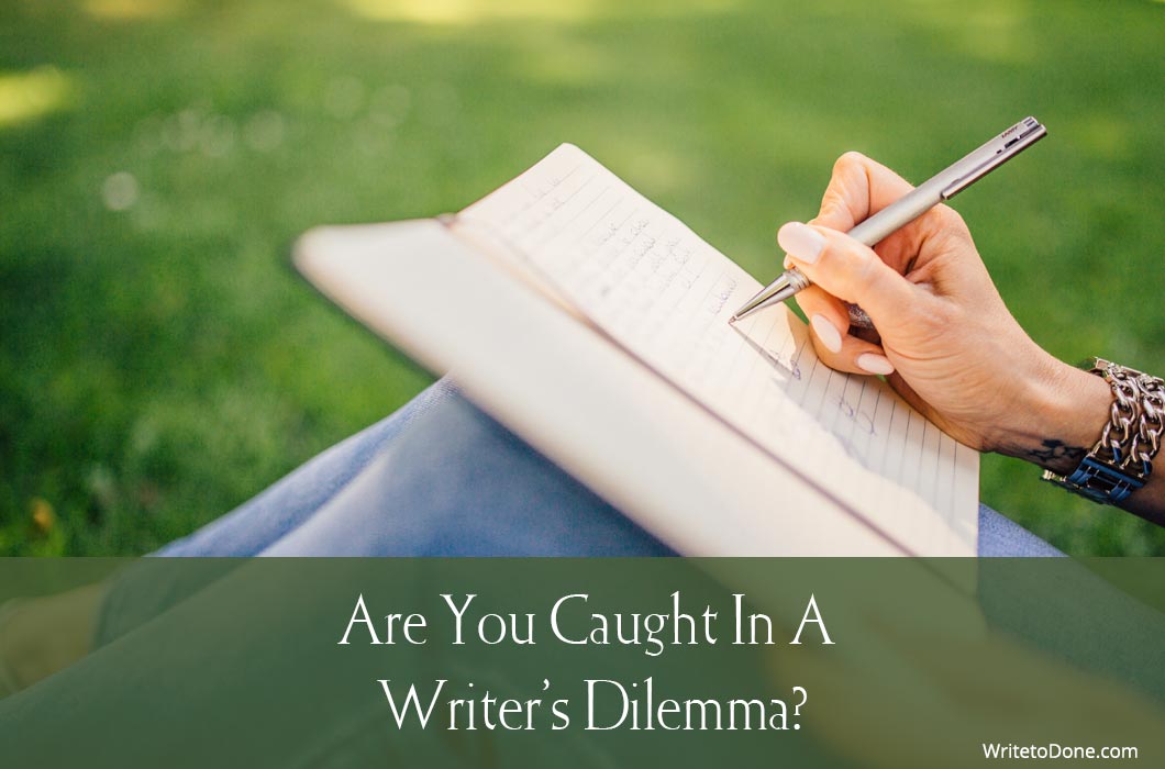 writer's dilemma - pen amd paper