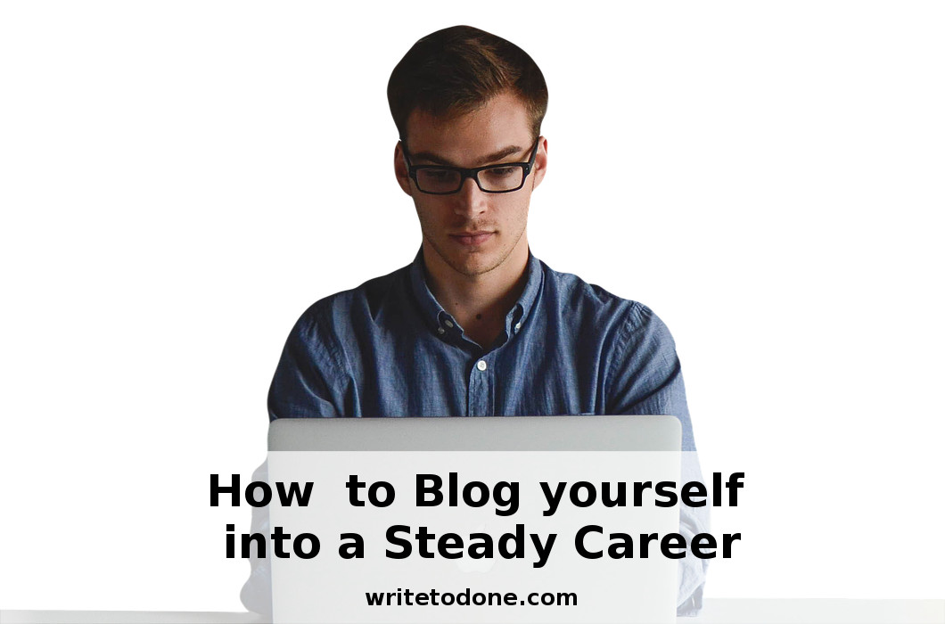 how to blog - man at computer