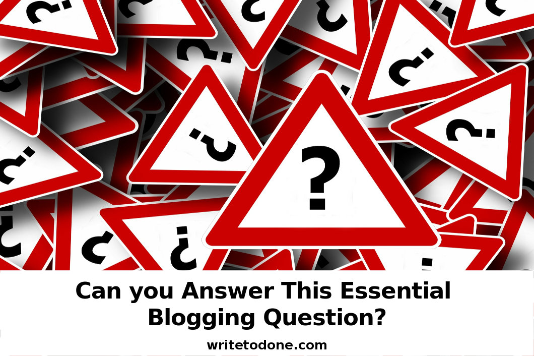 blogging question - question marks