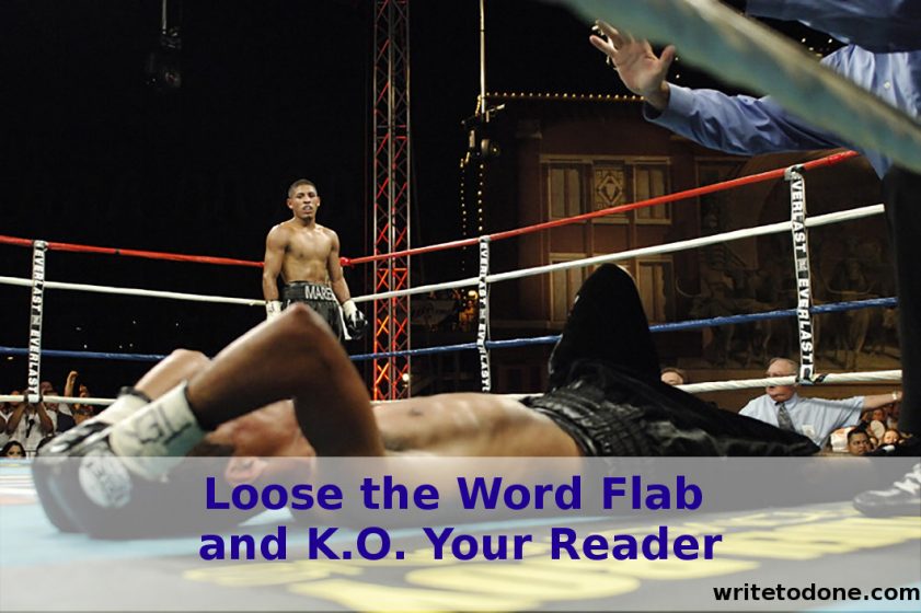 word flab - boxing knock out