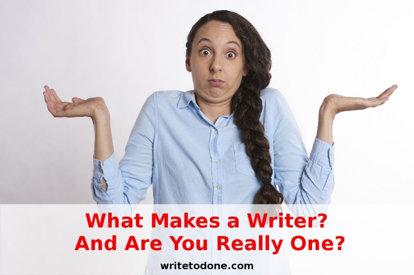 what makes a writer - woman throwing hands in air