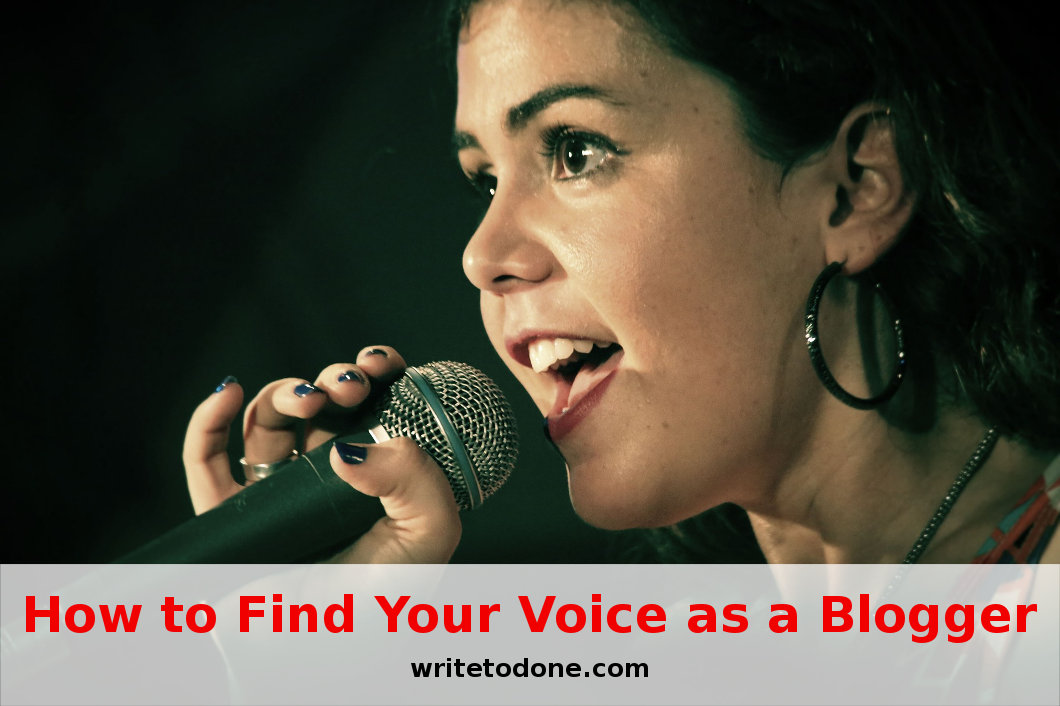 find your voice - woman singing