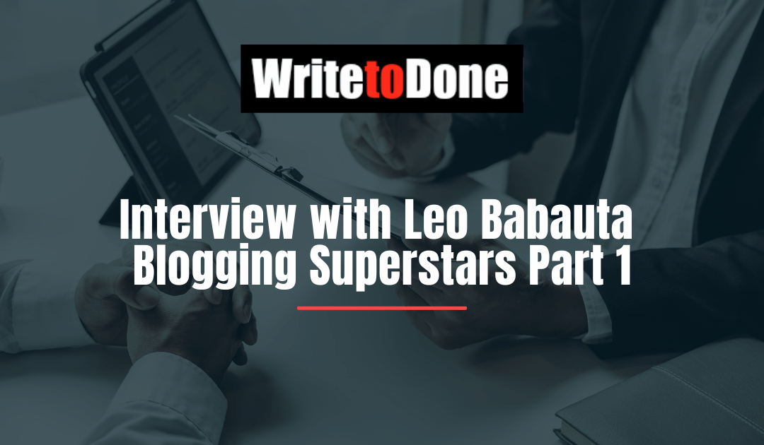 Interview with Leo Babauta – Blogging Superstars Part 1