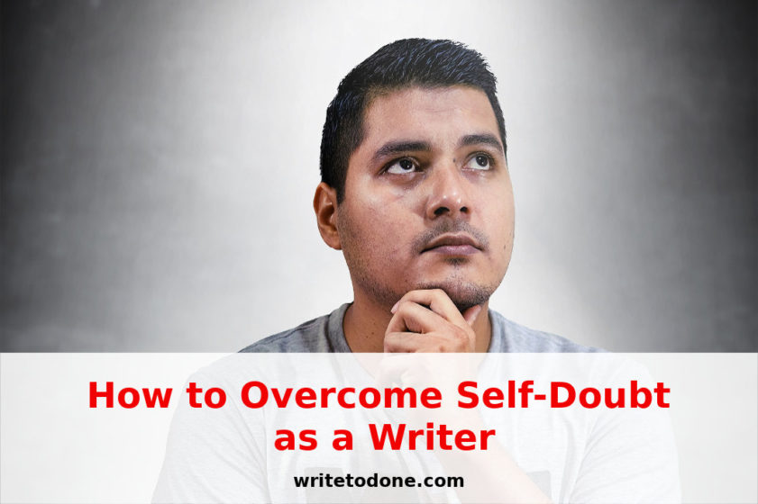 self-doubt as an author - man thinking