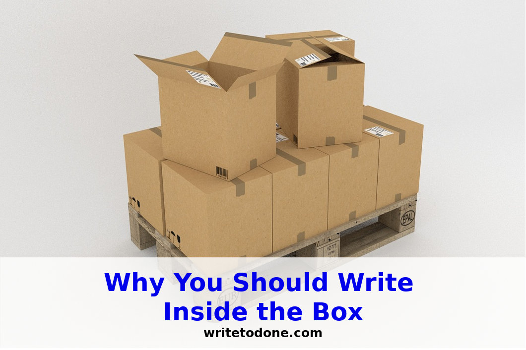write inside the box