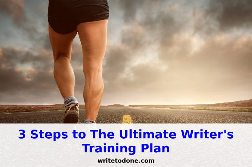 writer's training plan - jogger