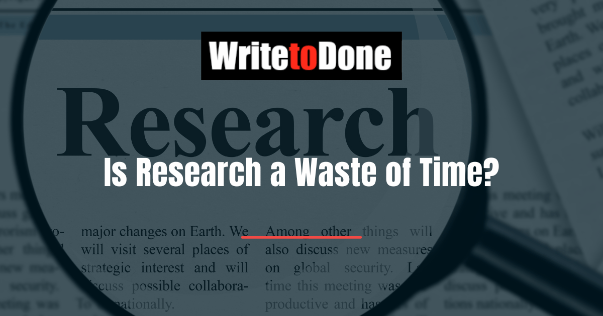 Is Research a Waste of Time