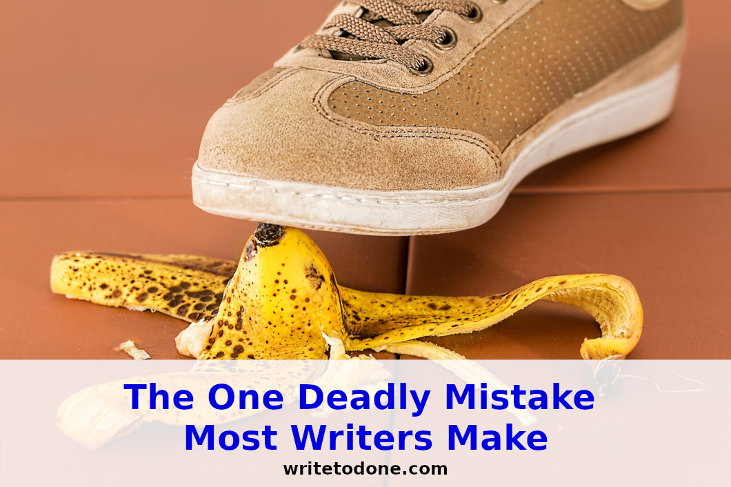 mistake writers make - banana skin