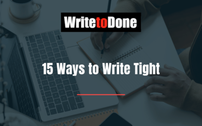 15 Ways to Write Tight