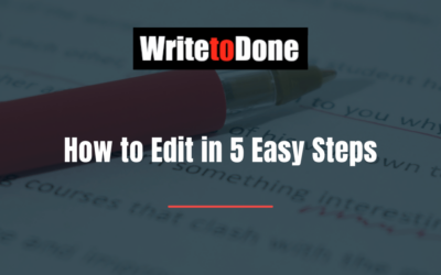 How to Edit in 5 Easy Steps
