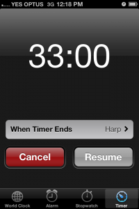 iphone timer