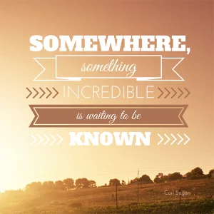 image quote on something incredible