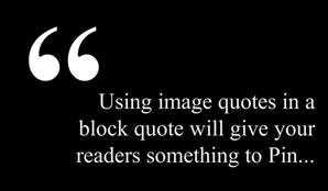 Image quote on block quotes