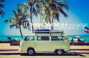 image quote on journal writing