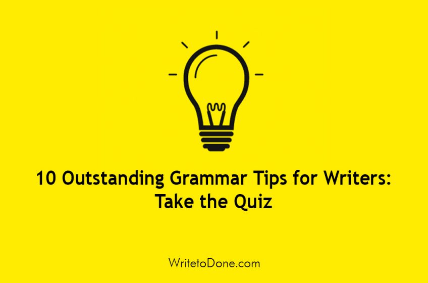 grammar tips for writers