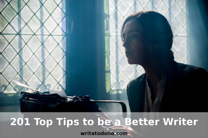be a better writer - woman at typewriter