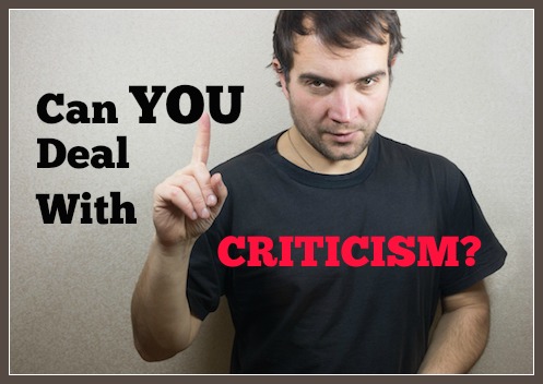 how to deal with criticism