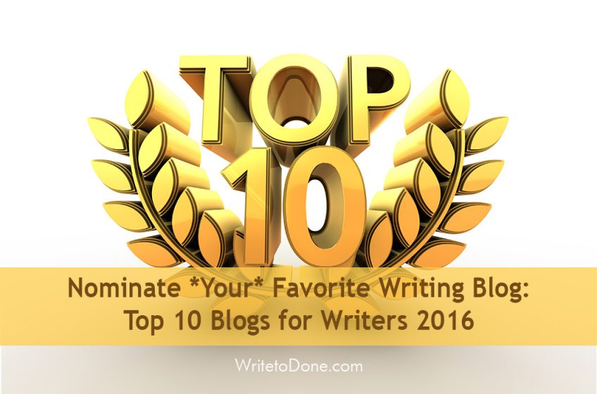 top 10 blogs for writers 2016