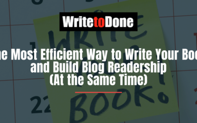 The Most Efficient Way to Write Your Book and Build Blog Readership (At the Same Time)