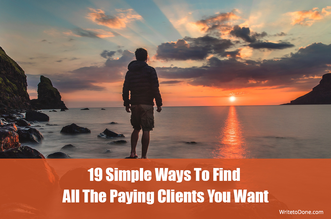find all the paying clients you want - man on beach