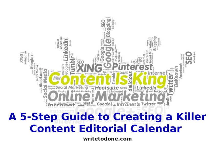 content editorial calendar