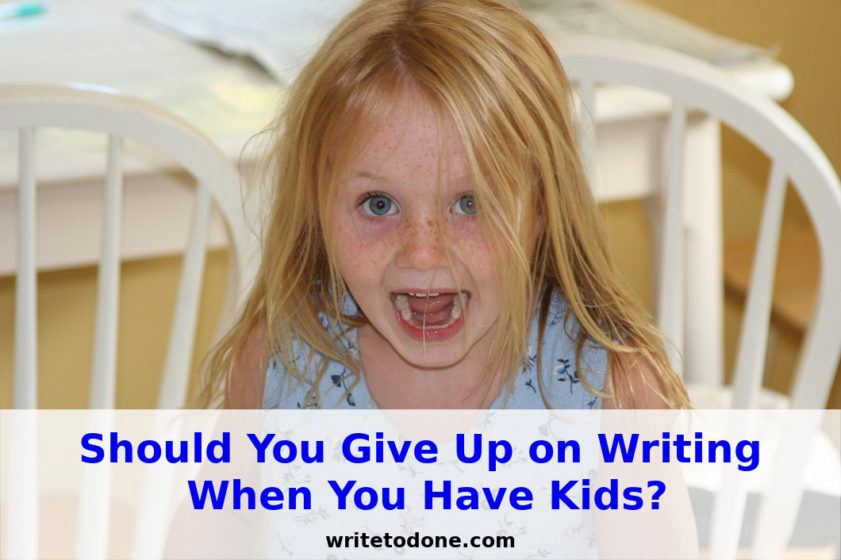 writing when you have kids