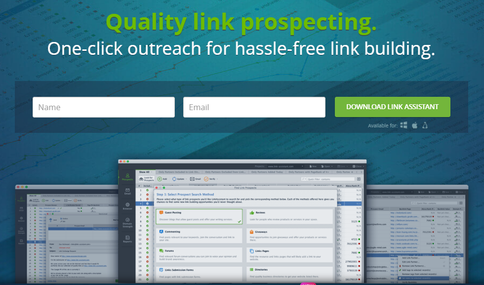 Link Assistant Interface