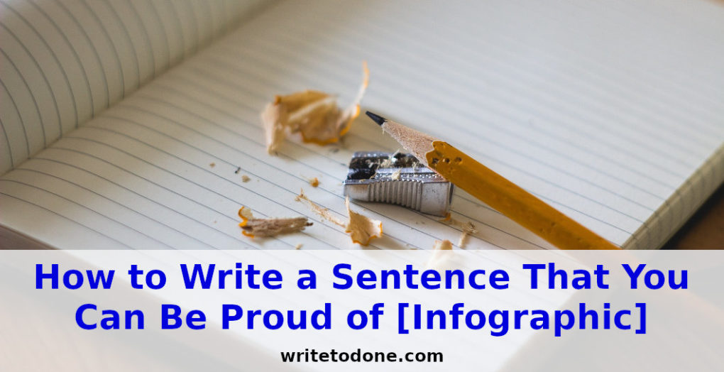 how to write a sentence - paper and pencil