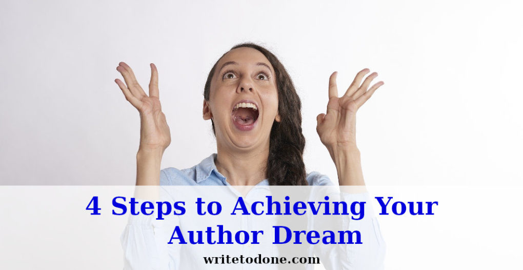 author dream - woman celebrating