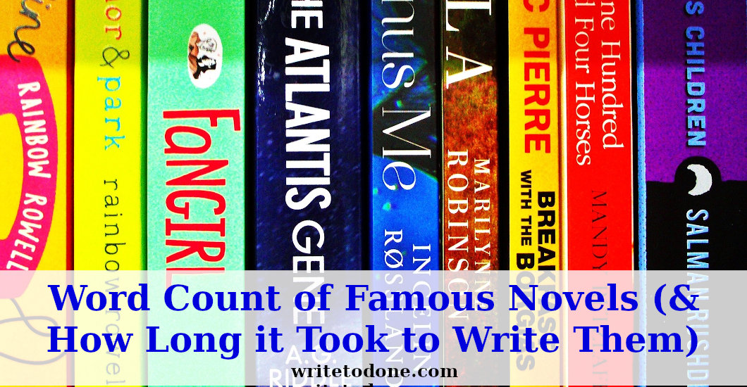 word count of famous novels - best sellers
