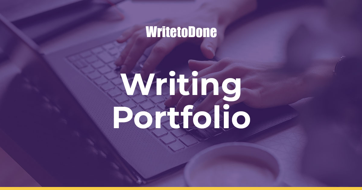 writing portfolio featured image
